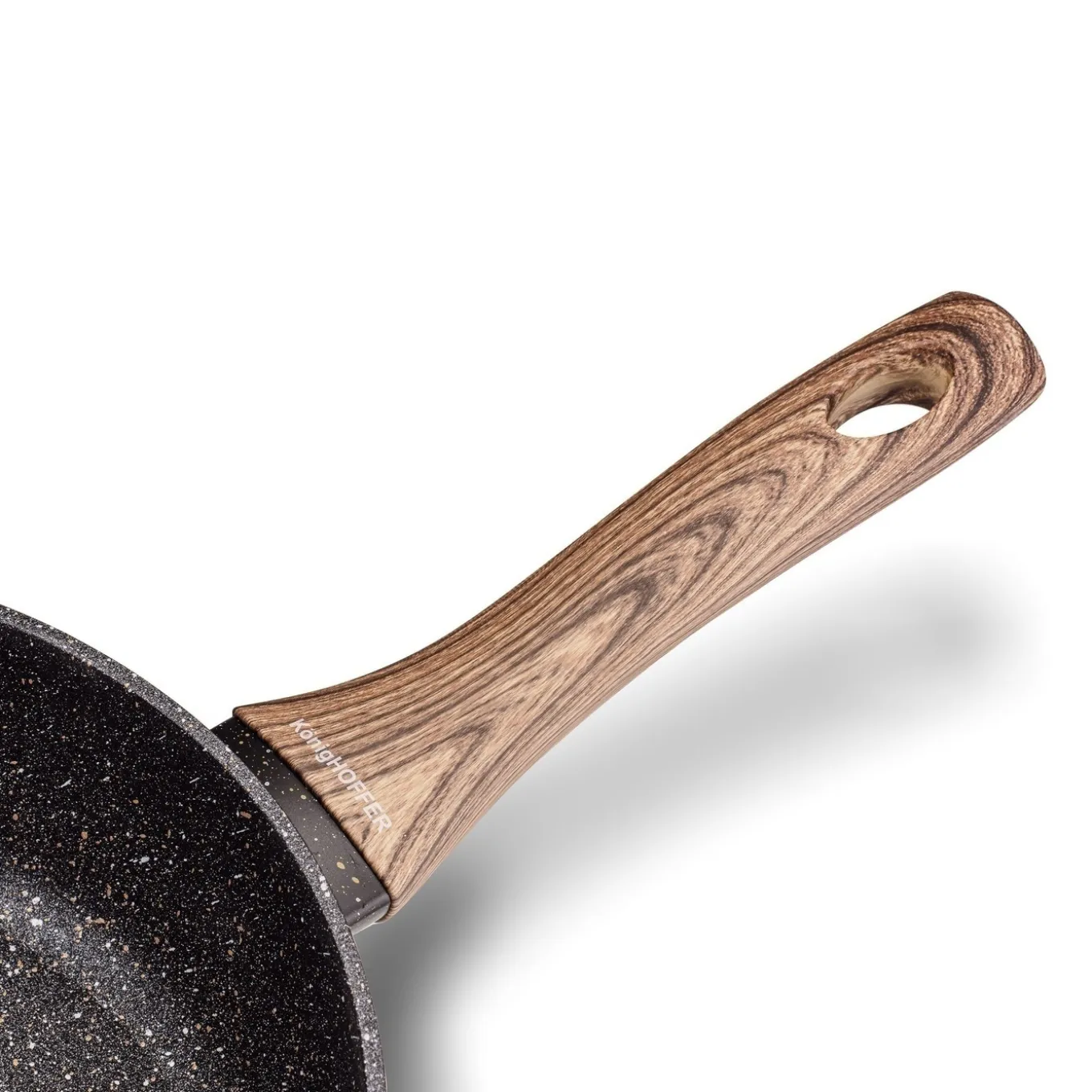 Patelnia granitowa głęboka KonigHOFFER Pescado z pokrywką 28 cm