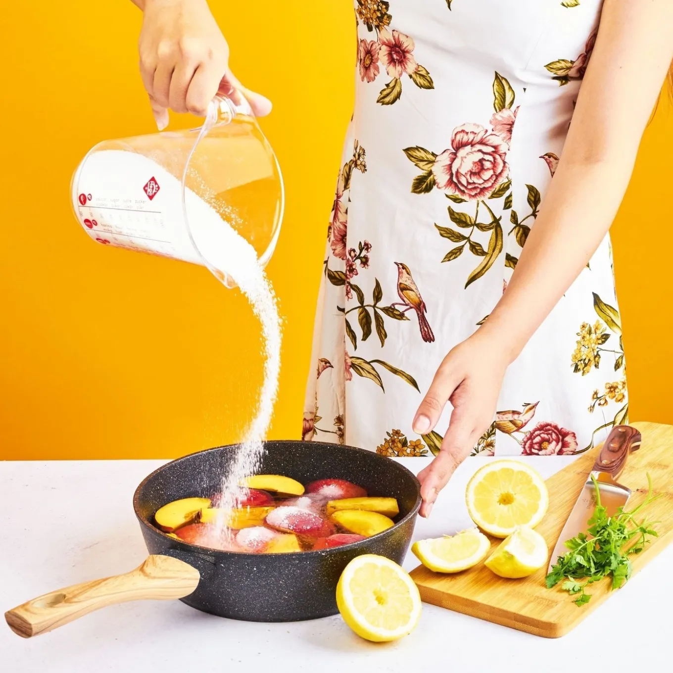 Patelnia granitowa głęboka KonigHOFFER Pescado z pokrywką 28 cm