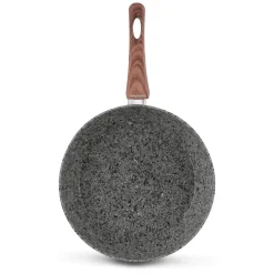 Patelnia granitowa głęboka z pokrywką Konighoffer Venga 28 x 7 cm indukcja