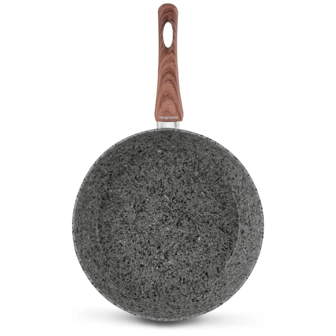 Patelnia granitowa głęboka z pokrywką Konighoffer Venga 28 x 7 cm indukcja
