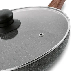 Patelnia granitowa ze szklaną pokrywką Konighoffer Venga 30 cm