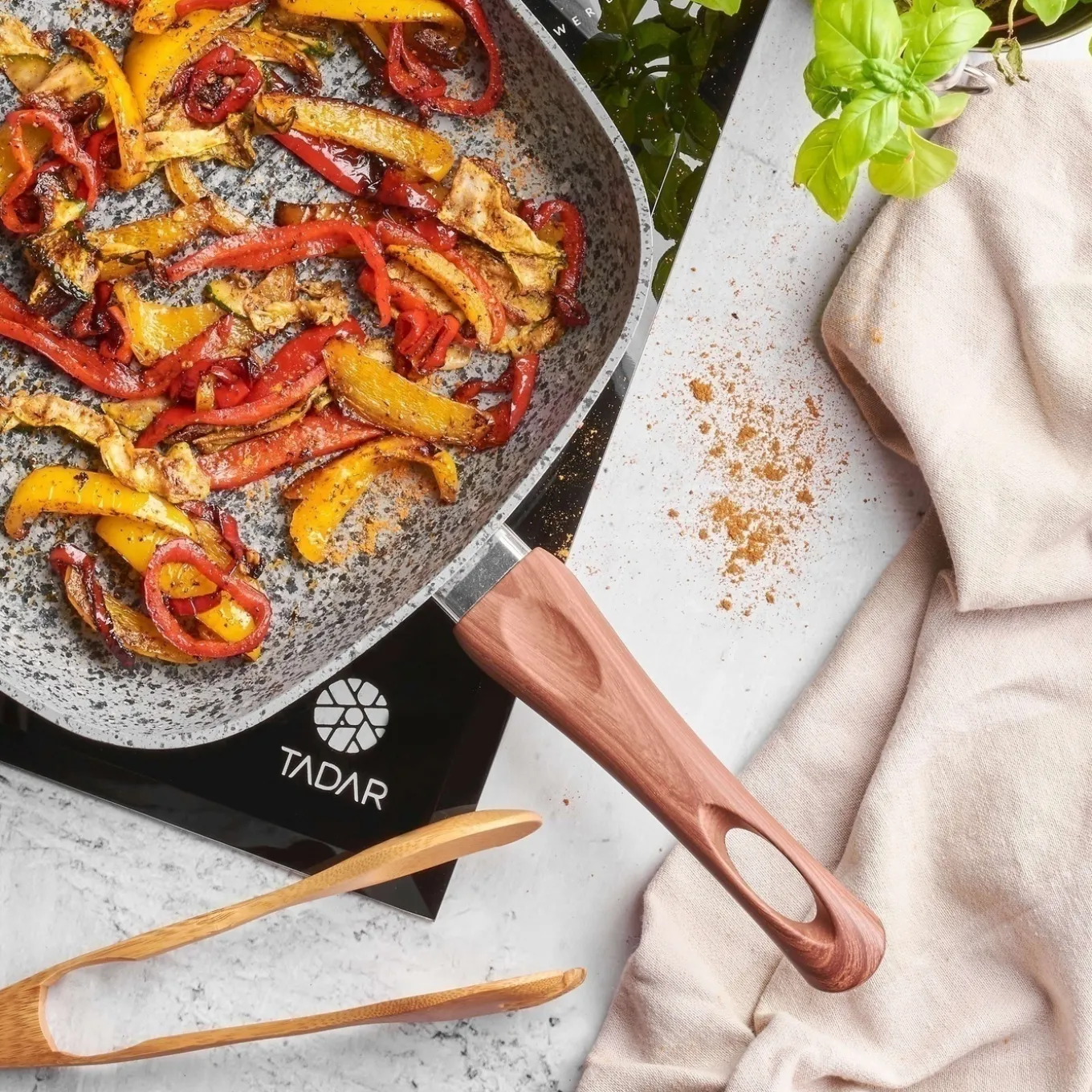 Patelnia grillowa granitowa Konighoffer Venga 28 cm