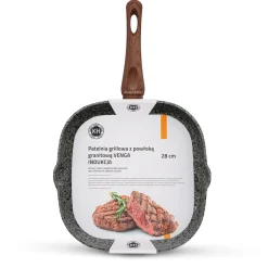 Patelnia grillowa granitowa Konighoffer Venga 28 cm