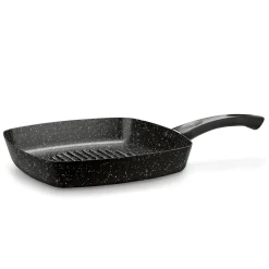 Patelnia grillowa marmurkowa Tadar Marmara Black 26 cm bez indukcji