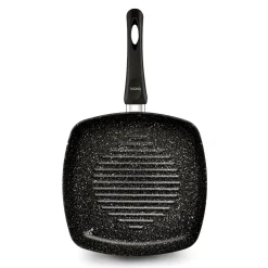 Patelnia grillowa marmurkowa Tadar Marmara Black 26 cm bez indukcji