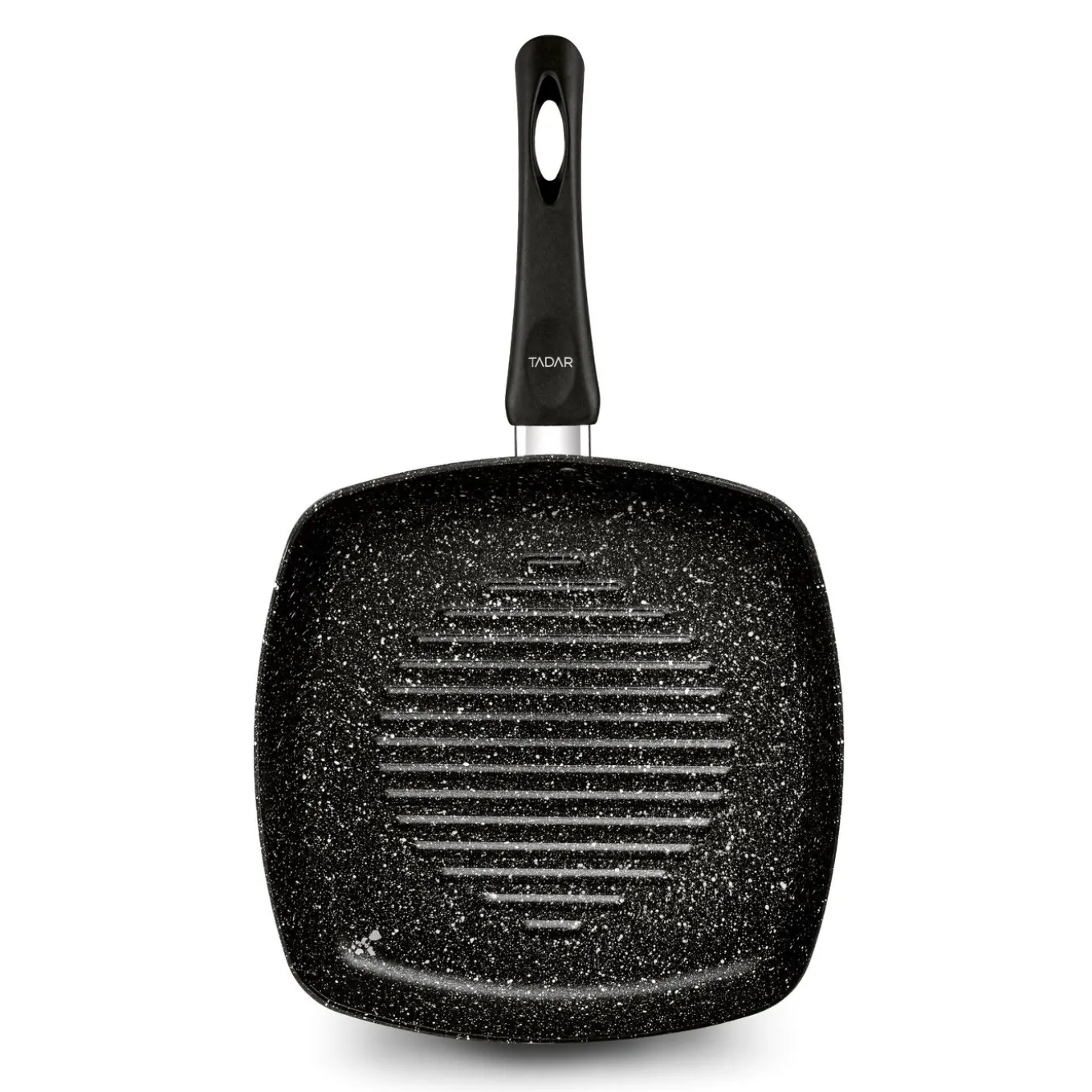 Patelnia grillowa marmurkowa Tadar Marmara Black 26 cm bez indukcji