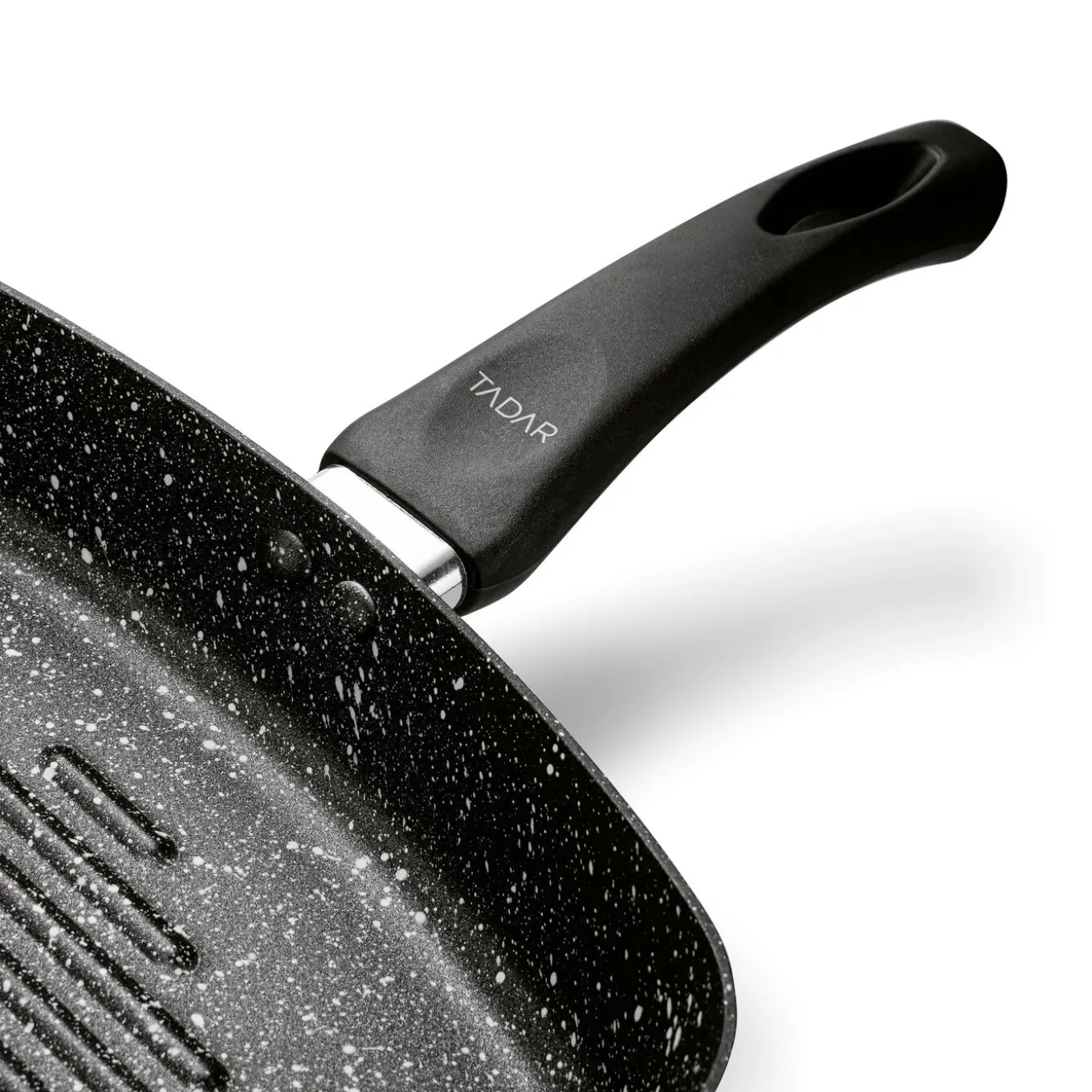 Patelnia grillowa marmurkowa Tadar Marmara Black 26 cm bez indukcji
