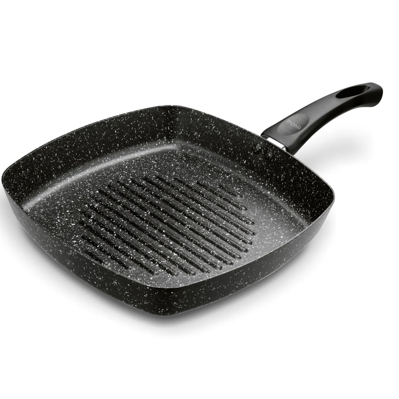 Patelnia grillowa marmurkowa Tadar Marmara Black 26 cm bez indukcji