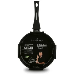 Patelnia indukcyjna głęboka non-stick Starke Pro Sesar 24 cm