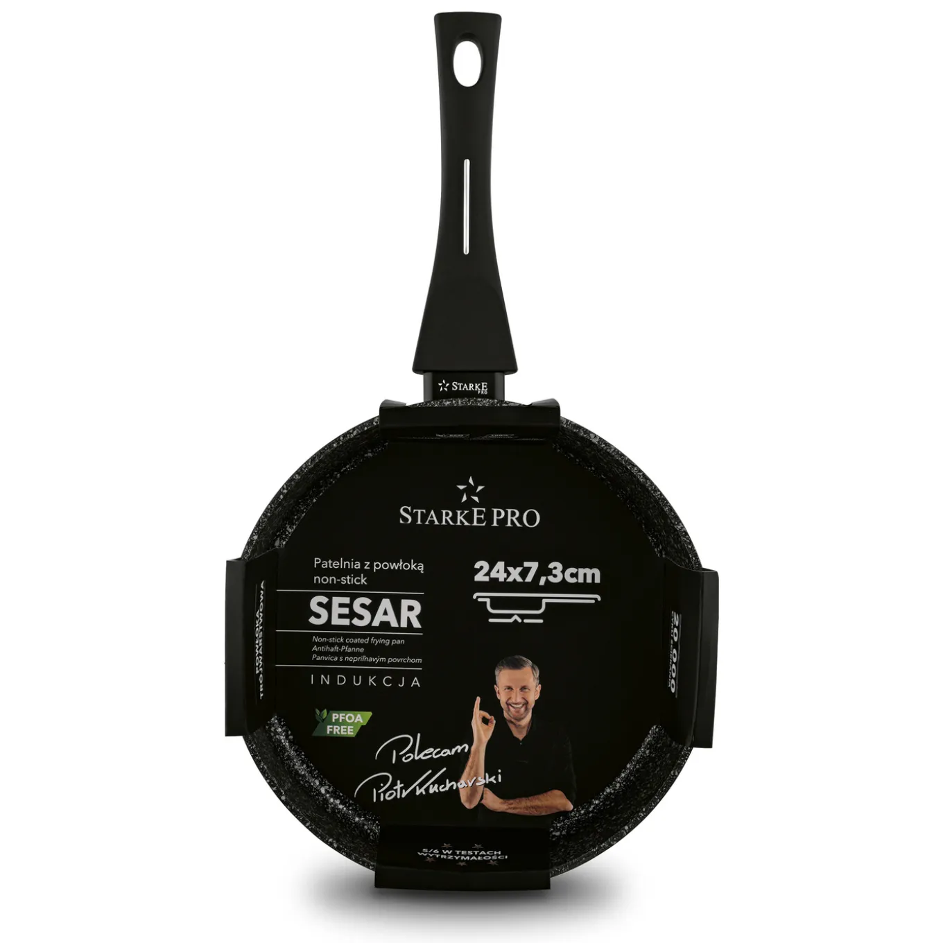Patelnia indukcyjna głęboka non-stick Starke Pro Sesar 24 cm