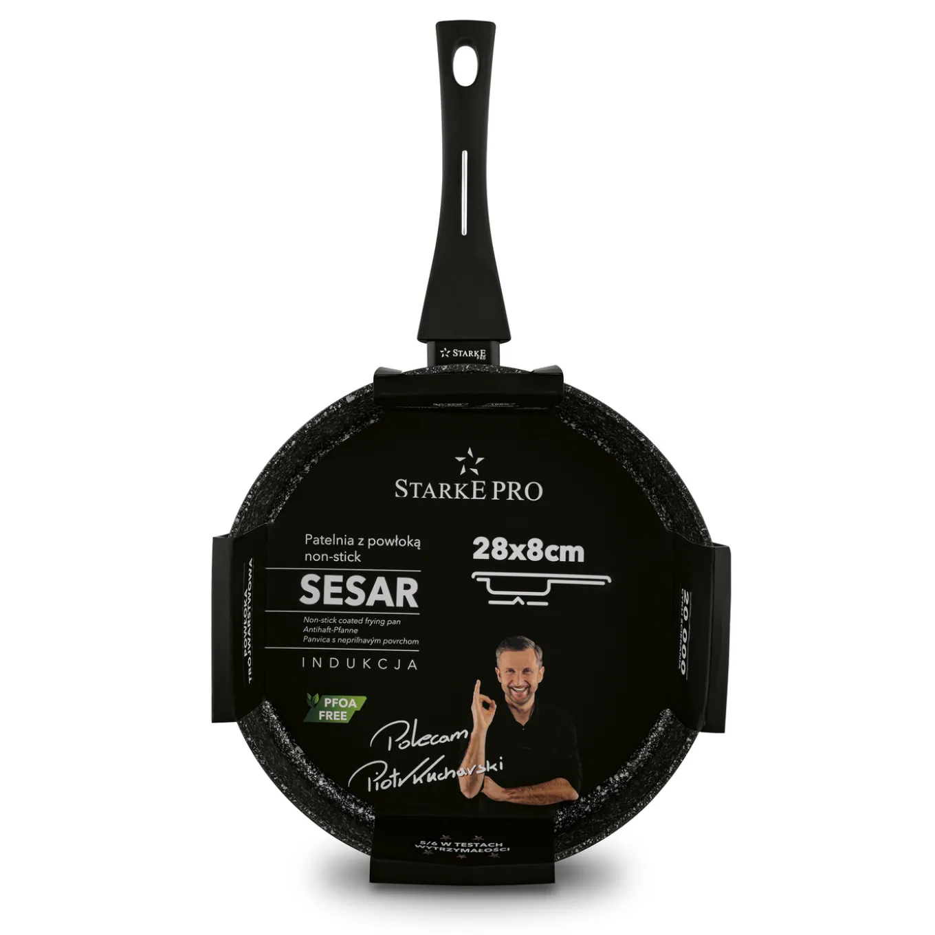 Patelnia indukcyjna głęboka non-stick Starke Pro Sesar 28 cm