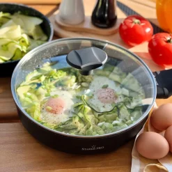 Patelnia indukcyjna non-stick z pokrywką Starke Pro Dante 24 cm