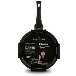 Patelnia indukcyjna non-stick z pokrywką Starke Pro Dante 28 cm