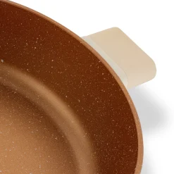 Patelnia krótkie uchwyty z pokrywką Starke Pro Starlet Beige 28x8 cm