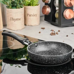 Patelnia marmurkowa non-stick Tadar Marmara Black 14 cm bez indukcji