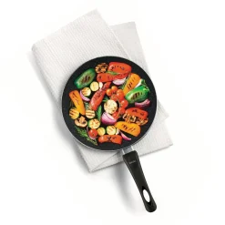 Patelnia marmurkowa non-stick głęboka Tadar Marmara Black 28 cm