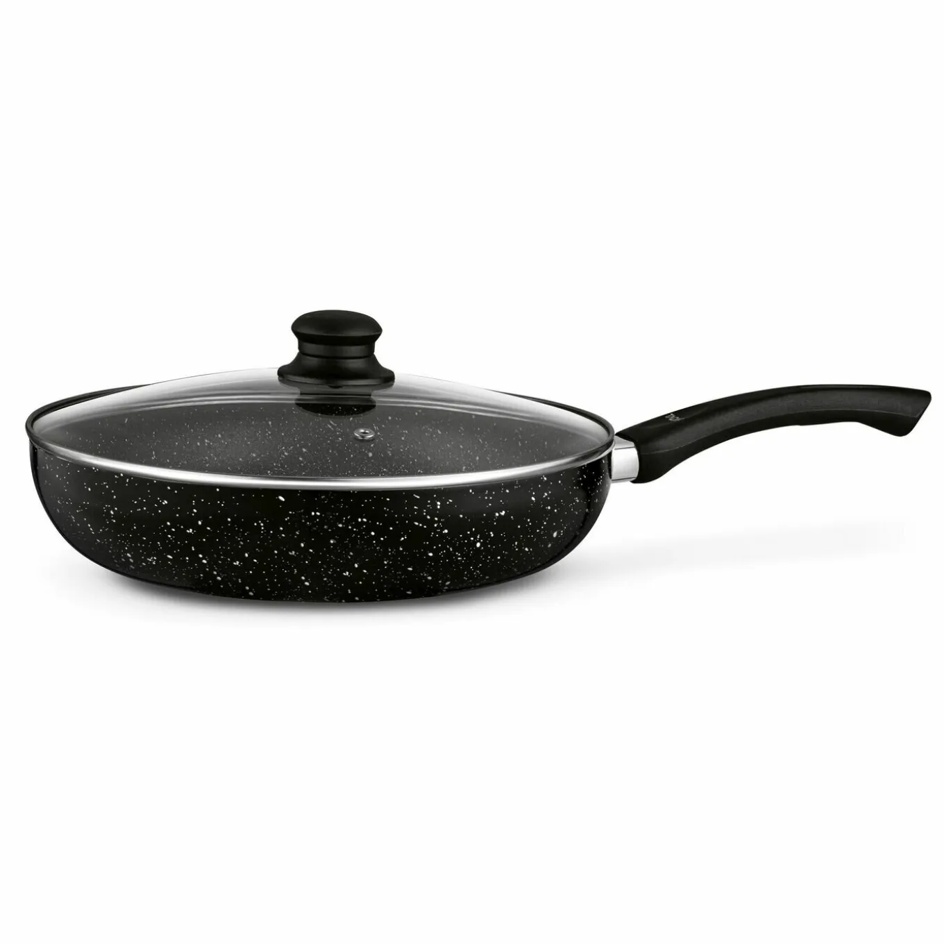 Patelnia marmurkowa non-stick z pokrywką głęboka Tadar Marmara 28 cm