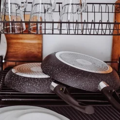 Patelnia marmurkowa non-stick Tadar Marmara Black 20 cm indukcja