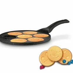 Patelnia marmurowa do pancakes i placków Tadar Marble Buźki 26 cm indukcja