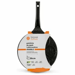 Patelnia marmurowa do pancakes i placków Tadar Marble Buźki 26 cm indukcja