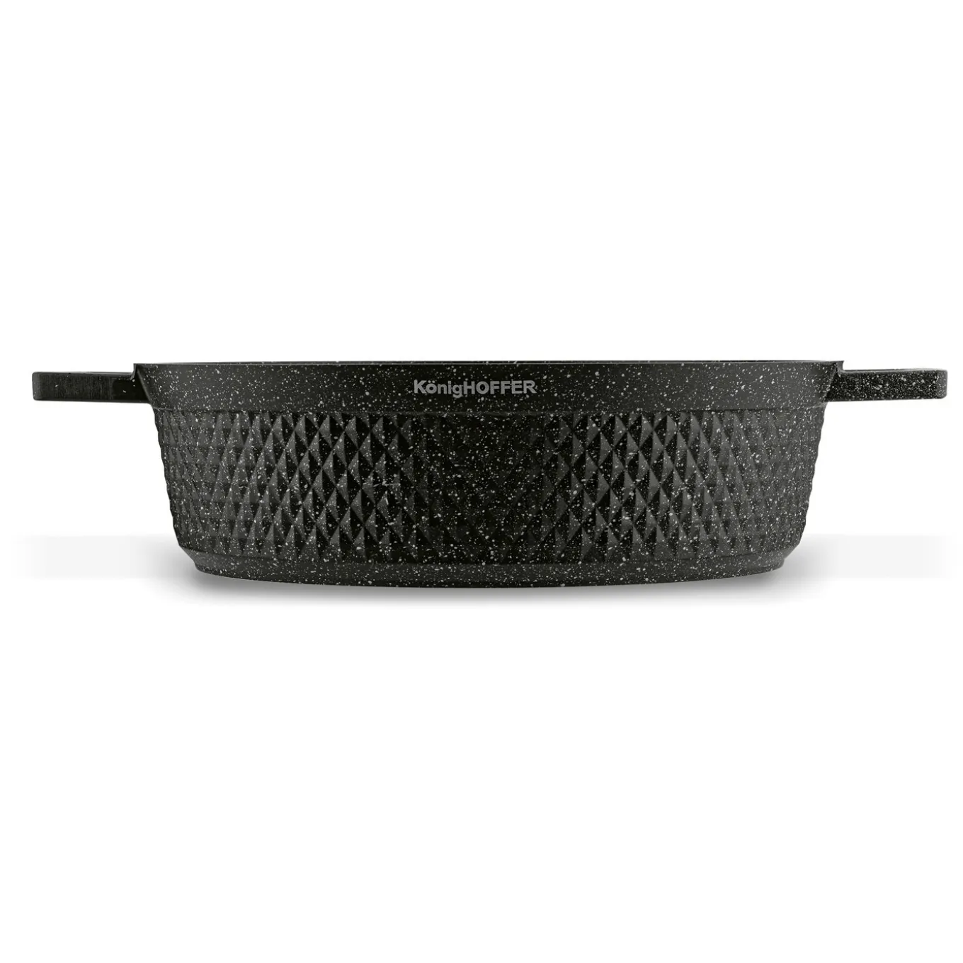 Patelnia marmurowa na indukcję krótkie uchwyty Konighoffer Escuro 28 cm
