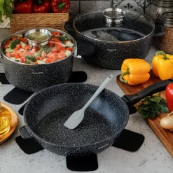 Patelnia na indukcję głęboka Konighoffer Pollo Black 28 x 7 cm