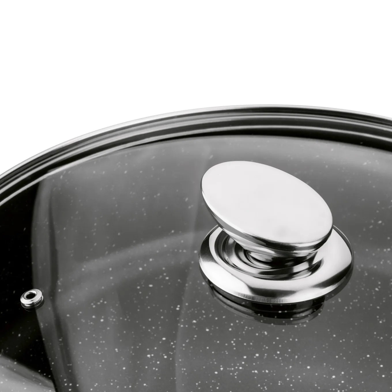 Patelnia na indukcję głęboka krótkie uchwyty Konighoffer Pollo Black 32 x 8 cm