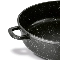 Patelnia na indukcję głęboka krótkie uchwyty Konighoffer Pollo Black 28 x 7 cm