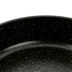 Patelnia na indukcję głęboka krótkie uchwyty Konighoffer Pollo Black 28 x 7 cm
