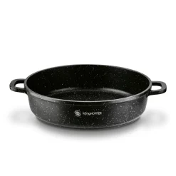 Patelnia na indukcję głęboka krótkie uchwyty Konighoffer Pollo Black 28 x 7 cm