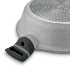Patelnia na indukcję marmurowa z pokrywką krótkie uchwyty Starke Pro Musse Grey 28 cm