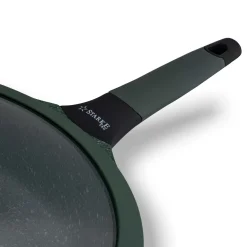 Patelnia na indukcję marmurowa z pokrywką Starke Pro Viridi 28 cm głęboka