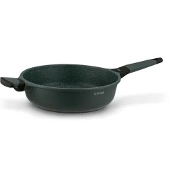 Patelnia na indukcję marmurowa z pokrywką Starke Pro Viridi 28 cm głęboka