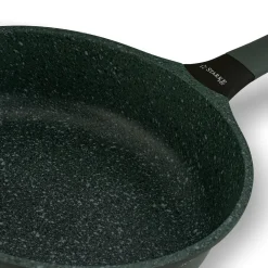 Patelnia na indukcję marmurowa z pokrywką Starke Pro Viridi 28 cm głęboka