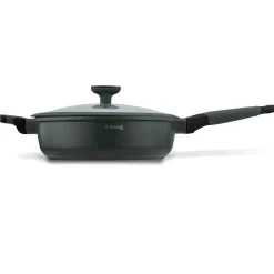 Patelnia na indukcję marmurowa z pokrywką Starke Pro Viridi 28 cm głęboka