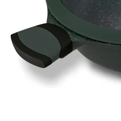 Patelnia na indukcję marmurowa z pokrywką Starke Pro Viridi 28 cm głęboka
