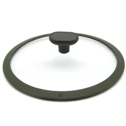 Patelnia na indukcję marmurowa z pokrywką Starke Pro Viridi 24 cm głęboka