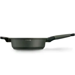 Patelnia na indukcję marmurowa z pokrywką Starke Pro Viridi 24 cm głęboka