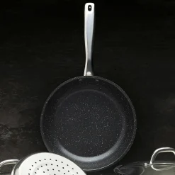 Patelnia na indukcję nierdzewna z pokrywką Starke Pro Treviso 24 cm