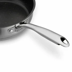 Patelnia na indukcję nierdzewna z pokrywką Starke Pro Varese 24 cm