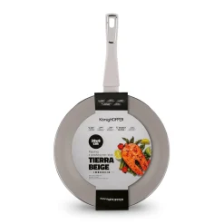 Patelnia na indukcję non-stick z pokrywką Konighoffer Tierra Beige 28 cm
