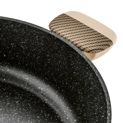 Patelnia na indukcję non stick krótkie uchwyty z pokrywką Starke Pro Light Coffee 28 cm