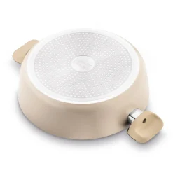 Patelnia na indukcję non stick krótkie uchwyty z pokrywką Starke Pro Light Coffee 28 cm