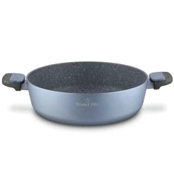 Patelnia na indukcję non stick krótkie uchwyty z pokrywką Starke Pro Double 28 cm