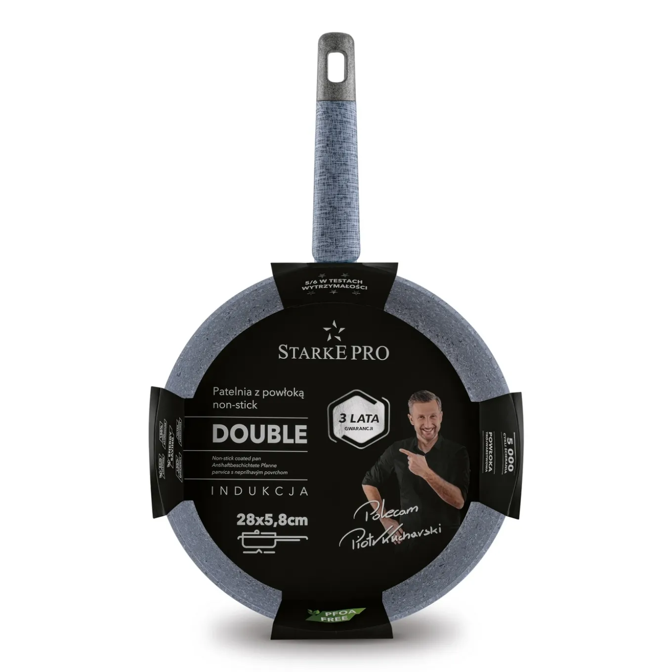 Patelnia na indukcję non stick Starke Pro Double 28 cm