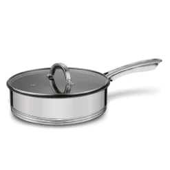 Patelnia na indukcję stalowa z pokrywką Konighoffer Petra 24 cm