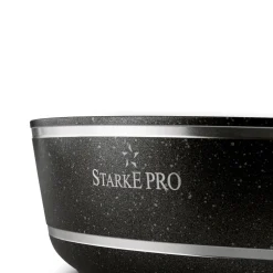 Patelnia na indukcję z pokrywką Starke Pro Celebrity Marble 24 cm