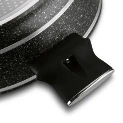 Patelnia na indukcję z pokrywką krótkie uchwyty Starke Pro Celebrity Marble 28 cm