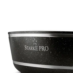 Patelnia na indukcję z pokrywką krótkie uchwyty Starke Pro Celebrity Marble 28 cm