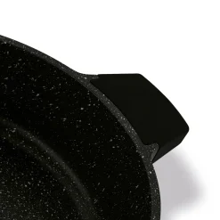 Patelnia na indukcję z pokrywką krótkie uchwyty Starke Pro Brick Marble 28 cm
